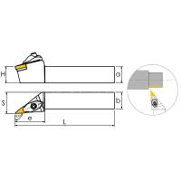 DVJNL2020K16 Резец токарный (державка) по металлу