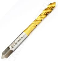 Метчик М6х1 HSS-E 6H со спиральной канавкой, (38), SUS TiN (ST02006)