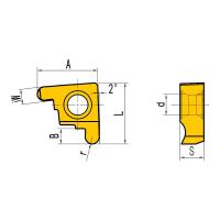 GEL100-050AR Пластина канавочная радиусная