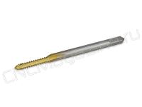 Метчик с шахматным расположением зубьев М2.5х0.45 HSS-E TiN, машинный сквозной ST030025