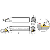 S10K-STUCL09 Резец токарный (державка) расточной по металлу