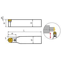PRDCN2020K12 Резец токарный (державка) по металлу