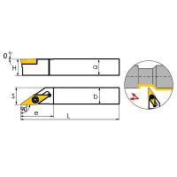SVACL1616H16 Резец токарный (державка) по металлу
