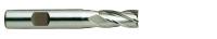 Фреза концевая из быстрорежущей стали HSS End MILL HSSCo8 с 4-мя зубьями с углом спирали 30° укороченная. 4X6X11X55