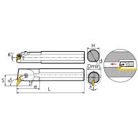 S20Q-MVUNL16 Резец токарный (державка) расточной по металлу