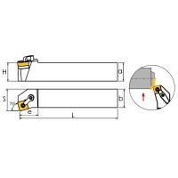 MSKNR2525M12 Резец токарный (державка) по металлу