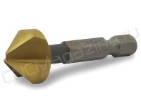 Зенковка 16.5 мм 90 градусов, 1/4, HSS-TiN, шестигранный хвостовик