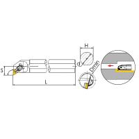 A40T-DDUNL15 Резец токарный (державка) расточной по металлу