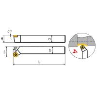 PRGCL2020K12 Резец токарный (державка) по металлу