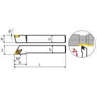 SDJCL1010E07 Резец токарный (державка) по металлу