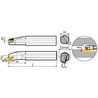 C07K-SCLCR06 Резец токарный (державка) расточной по металлу антивибрационный твердосплавный