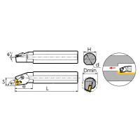 S20Q-MTFNL16 Резец токарный (державка) расточной по металлу