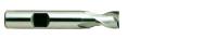 Фреза концевая из быстрорежущей стали HSS End MILL HSSCo8 с 2-мя зубьями с углом спирали 30° укороченная. 6X6X8X52