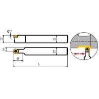 SRDCN2020K06 Резец токарный (державка) по металлу