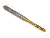 Метчик М3х0,5 HSS-E 6H спиральная канавка 38°, TiN (T02003)