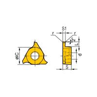 QC16L200-R02-YBG205 Пластина канавочная для нержавеющей стали
