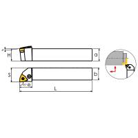 PWLNL2020K06 Резец токарный (державка) по металлу