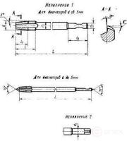 Метчик 2640-0615 ГОСТ 17929 (исполнение 1) для правой резьбы М4,5х0,75