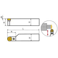 PRACL2525M12 Резец токарный (державка) по металлу