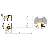 PDJNL2020K11 Резец токарный (державка) по металлу