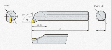 Державка S25R-SWLCR-08 