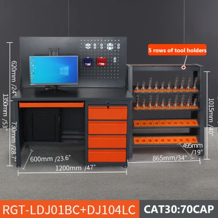Рабочие столы и стеллажи для хранения держателей инструмента с ЧПУ