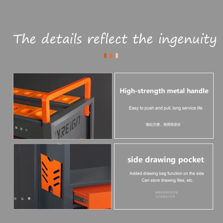 Многофункциональная тележка для деталей с ящиком, тележка для держателя инструмента с ЧПУ