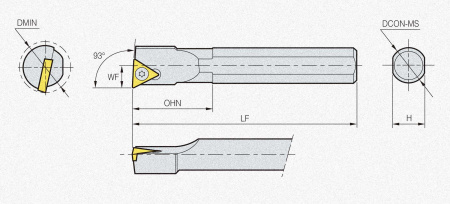 Державка S08K-STUPR-08 