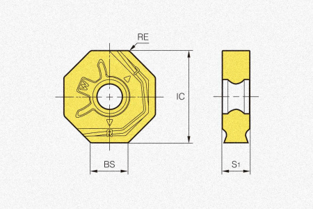 Пластина твердосплавная ONHX080608-W PC6510