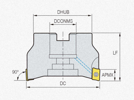 Фреза торцевая AMCM3040HS