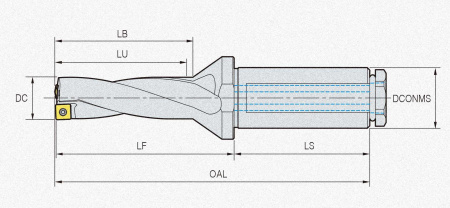 Корпус сверла K4D27032HP-09 
