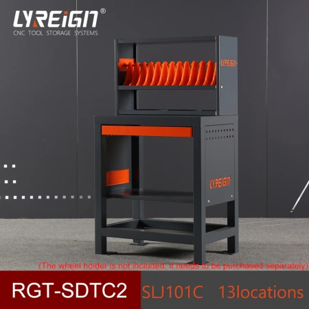 Стойка для хранения шлифовальных кругов с двумя ярусами, максимальный диаметр 24 см