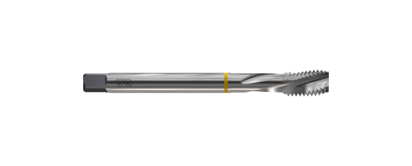 Метчик из быстрорежущей стали SPIRAL FLUTE HSS-E DIN371 для метрической резьбы ISO-DIN 13 с левыми винтовыми канавками, M6X1.0 6H 80.0L