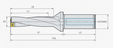 Корпус сверла K5D43540-15 