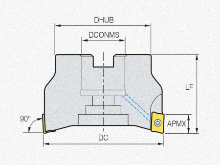 Фреза торцевая AMCM2040HS