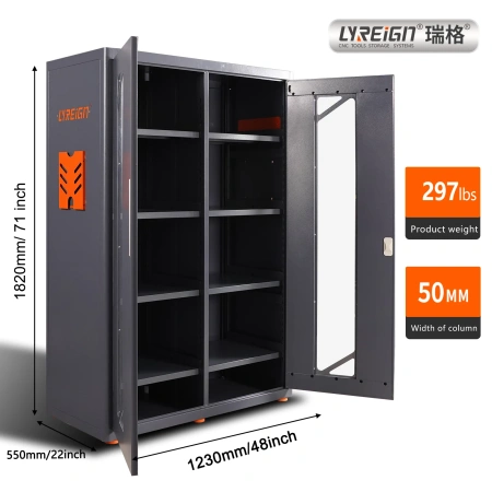 Увеличенный шкаф для инструментов с ЧПУ удваивает площадь хранения