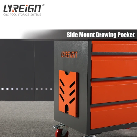 Станок оснащен шестиящикной инструментальной тележкой со съемной конструкцией большой вместимости.