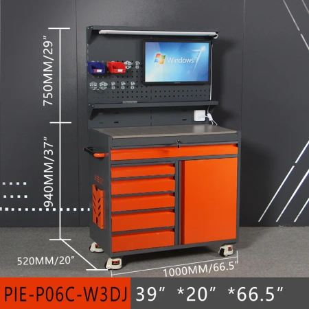 Тележка для инструментов с ЧПУ, шесть ящиков