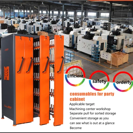 Вертикальный шкаф для инструментов с выравнивающими углами, высота 195 см