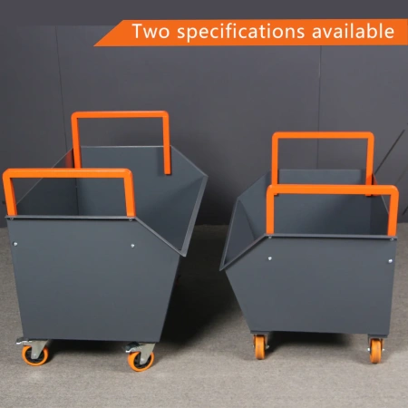 Тележка для стружки, тележка для металлолома, боковое открытие