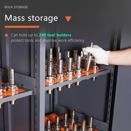 Увеличенный шкаф для инструментов с ЧПУ удваивает площадь хранения
