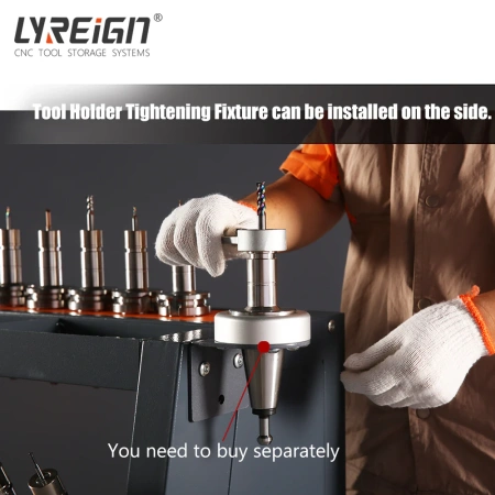 Наклонная конструкция стеллажа для инструментов с ЧПУ облегчает доступ