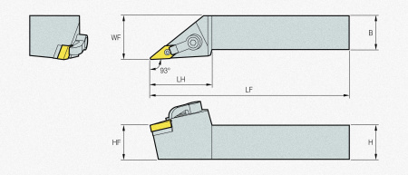 Державка MVJNR2525-M22 