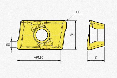 Пластина твердосплавная APMT11T308PDFR-MA H01