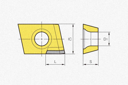 Пластина твердосплавная CDEW1204R-NAF DP150