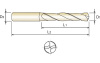 Сверло твердосплавное Dream Drill 3XD DIN 6537 с покрытием TiAlN укороченное, 7.8X8X41X79