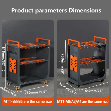 Тележки для транспортировки 3-х и 5-рядных держателей инструмента с ЧПУ