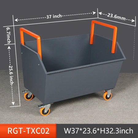 Тележка для стружки, тележка для металлолома, боковое открытие