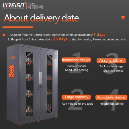 Увеличенный шкаф для инструментов с ЧПУ удваивает площадь хранения