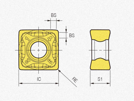 Пластина твердосплавная SNEX1206QNN-MF PC9540